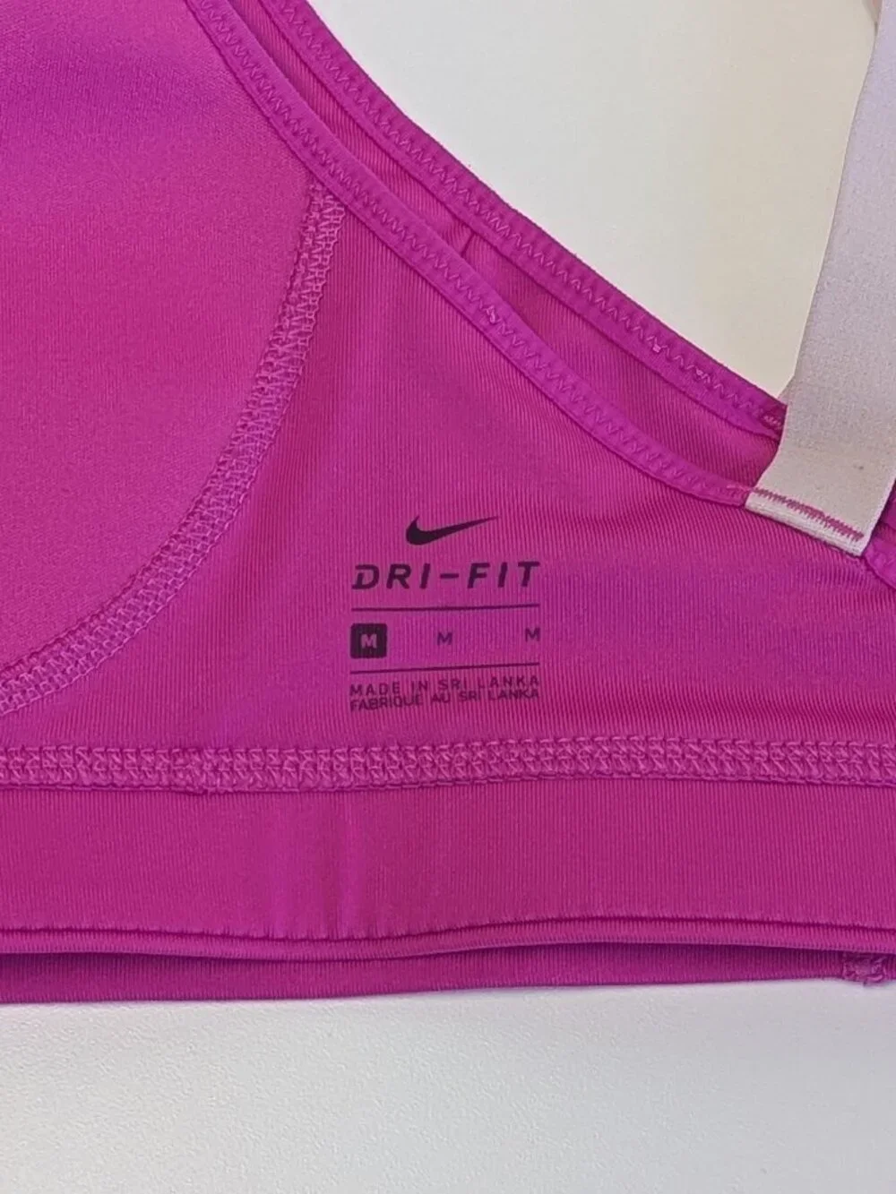 Lot of 3 Nike Sports Bras Medium Pink Black Retro Colorblock Bundle